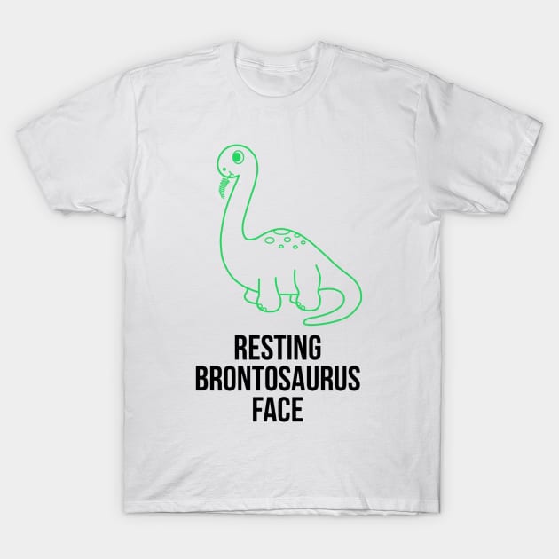 Resting Brontosaurus Face T-Shirt by Be Our Guest Podcast